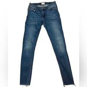 Hudson Women's Krista Ankle Skinny Raw Hem Jeans Size 25